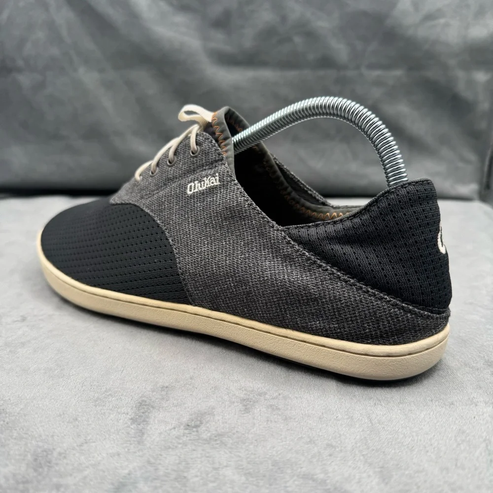 OluKai Nohea Moku Men’s‎ Size 9 Blue Gray No-Tie Boat Shoes Sneakers - Picture 6 of 14